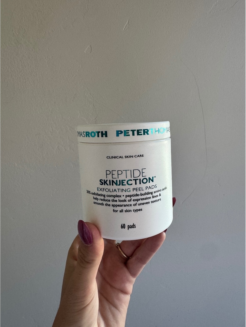 Peter Thomas Roth Peptide Skinjection Exfoliating Peel Pads 60 Count NEW